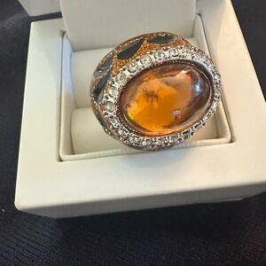 Cabochon/Leopard Statement Ring 6